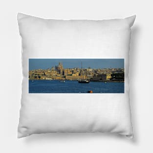 Marsmaxett Harbor, Valetta, Malta Pillow