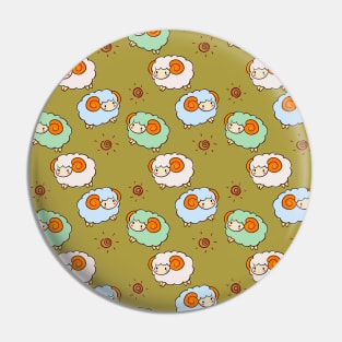 Sheep Fabric Seamless Pattern Pin