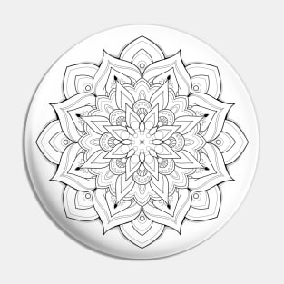 Oriental mandala Pin