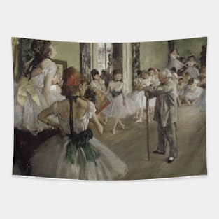 The Ballet Class by Edgar Degas Tapestry