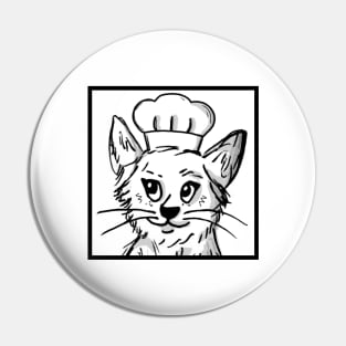 Cooking Cat for Chef Cat Lovers Pin