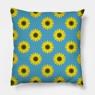 Sunflowers Neck Gator Blue Sunflower Pillow