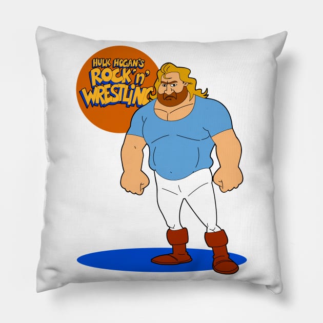 HHRnW Big John Studd Pillow by BigOrangeShirtShop