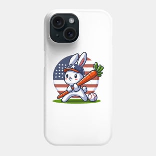 A Whimsical Tribute to American Culture in Cartoon Style T-Shirt Phone Case