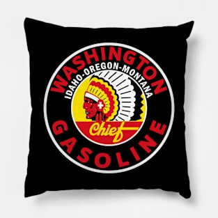 Washington Gasoline vintage sign reproduction Pillow