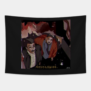 80's anime style Breaking Bad Tapestry