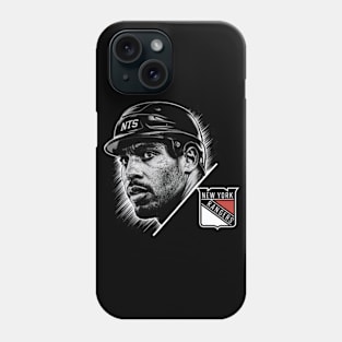 picture of a player's face from the New York Rangers Phone Case