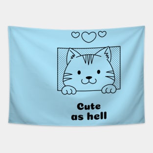 Very cute cat design Tapestry