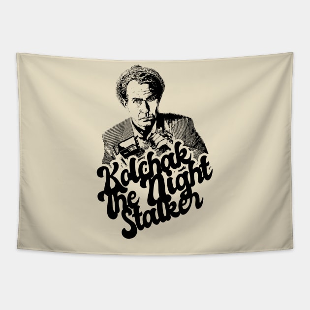 Kolchak The Night Stalker 80s Style Classic Tapestry by Hand And Finger