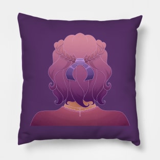 Purple-Haired Girl Pillow