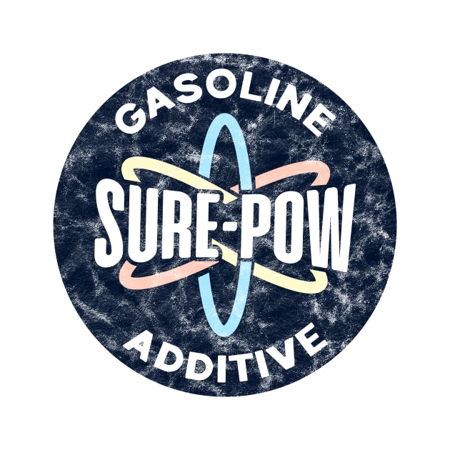 Sure-Pow Gasoline Additive (Redesigned - White Worn) by jepegdesign