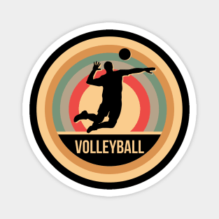 Retro Vintage Volleyball Gift For Volleyball Players Magnet