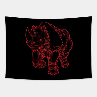 RoboRhino (redline) Tapestry