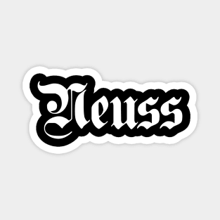 Neuss written with gothic font Magnet