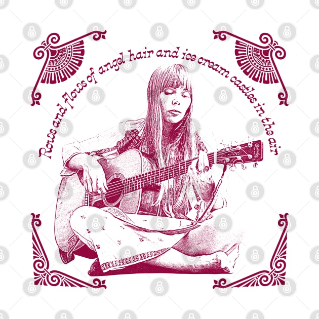 Joni Mitchell // Retro 1970s Style Fan Art Design by DankFutura