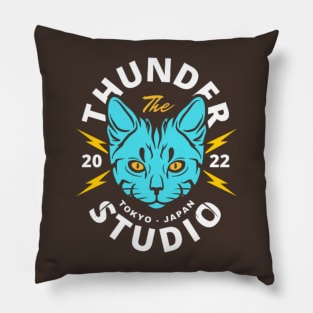 Beautiful Thunder Japanese Cat  Animal T-Shirt Pillow