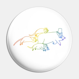 Don't Panic: Organize! (Rainbow Version 2) Pin