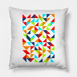 Aesthetic Geometric Pattern - Triangle #9 Pillow