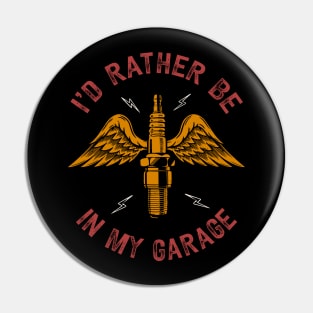 Auto Mechanic Garage Vintage Car Repair Pin