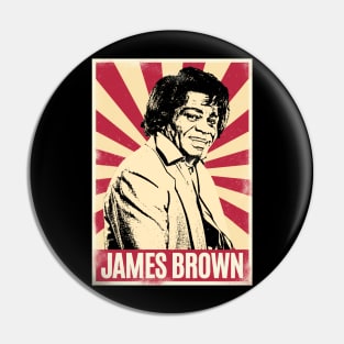 Retro Vintage James Brown Legends 80s Pin