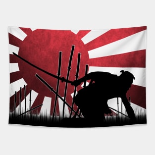 16 Swords-(Seven Samurai, inverted) Tapestry