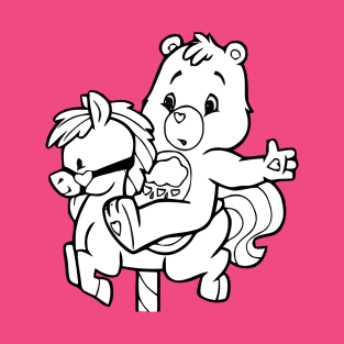 care bear with horseback T-Shirt