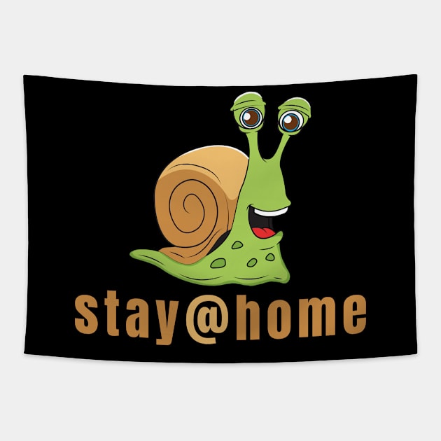 Stay At Home World Champion Slug Snail Shell Eremite Tapestry by sheepmerch