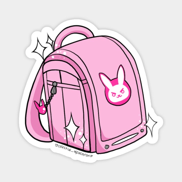 Schoolwatch D.va Randoseru Magnet by CelestialAlpacaron