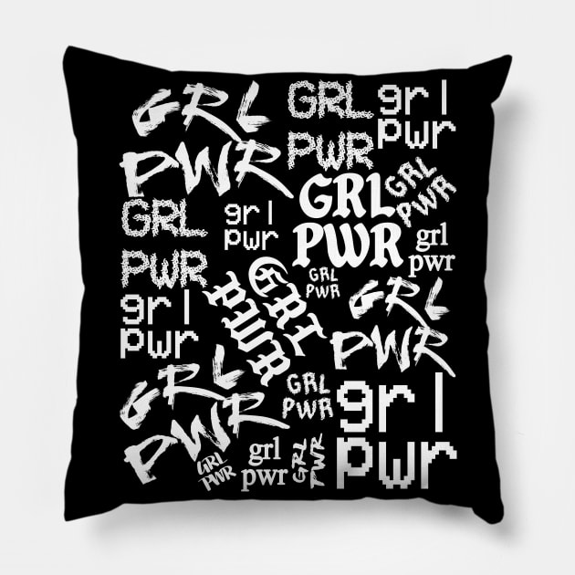 GRL PWR Pillow by LanaBanana