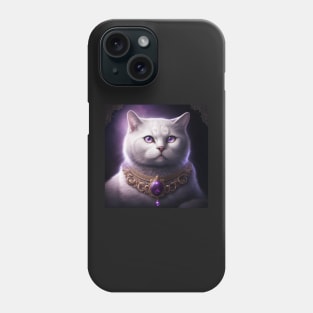 White Spiritual British Shorthair Cat Phone Case