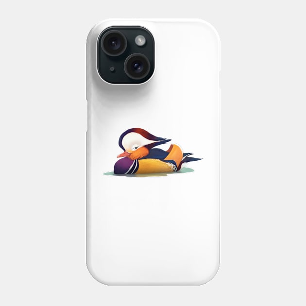 Mandarin duck Phone Case by PaulaBS