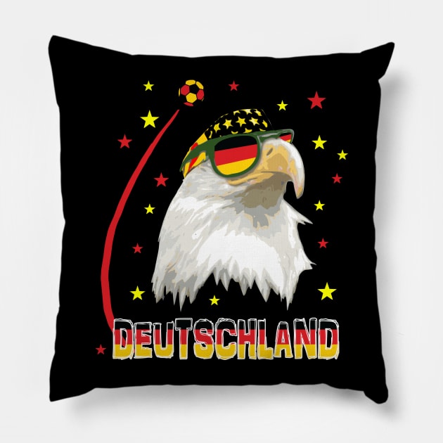 Deutschland Soccer T-Shirt Pillow by Nerd_art