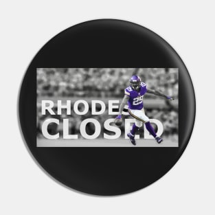 Rhodes Closed (Xavier Rhodes Graphic) Pin