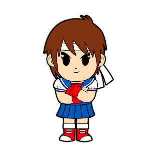 Sakura Street Fighter Chibi T-Shirt