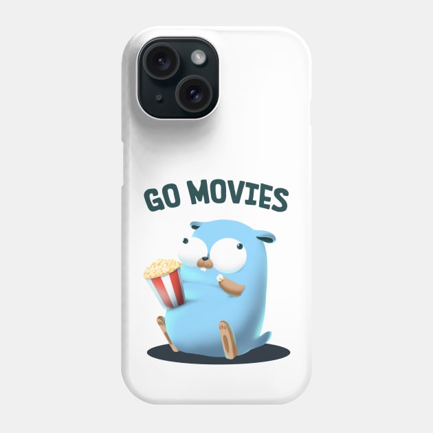 Golang Gopher Go Movies Phone Case by clgtart