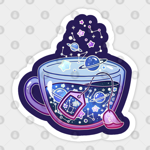 Galaxy Tea - Galaxy - Sticker | TeePublic