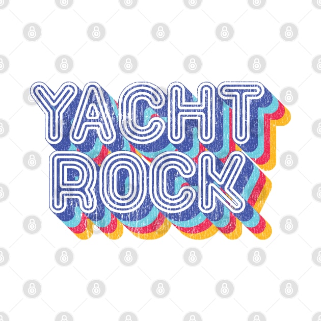 Psychedelic Fade Yacht Rock Party Boat Drinking graphic by Vector Deluxe