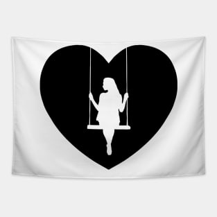 Girl on Swing Love | I Heart... Tapestry