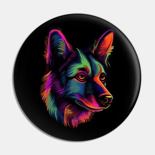 Neon Doggo #2 Pin