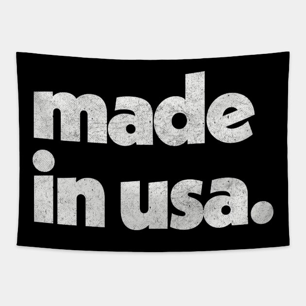 Made In USA / Faded Vintage-Style Design Tapestry by DankFutura