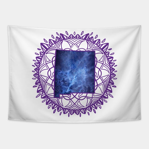 New Mexico Mandala Tapestry by Manfish Inc.