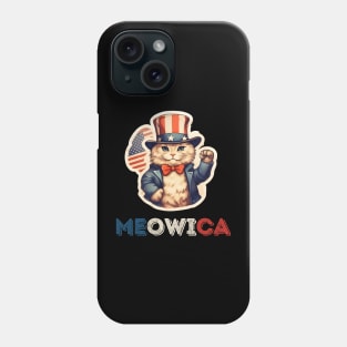 Meowica  - Uncle Sam Cat USA Phone Case