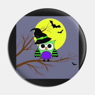 Halloween Owl Pin