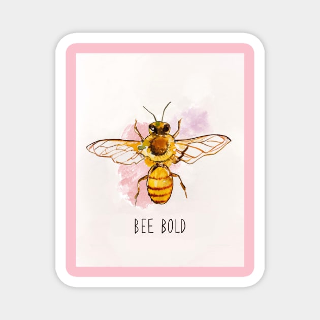 Bee Bold Magnet by The Painted Katie 