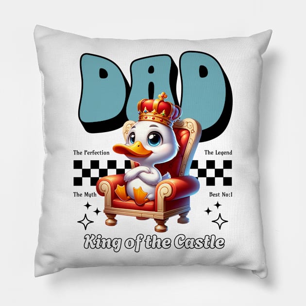 Father`s day Gift, Perfect Cute Gift for Dad Pillow by Space Sense Design Studio