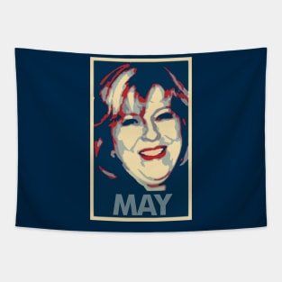 Theresa May Political Parody Tapestry