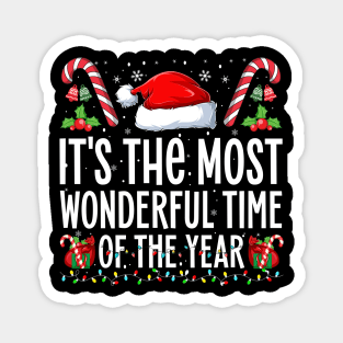 It’s the Most Wonderful Time of the Year Presents Family Christmas Magnet