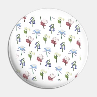 Liyue Flowers Print (White) Pin