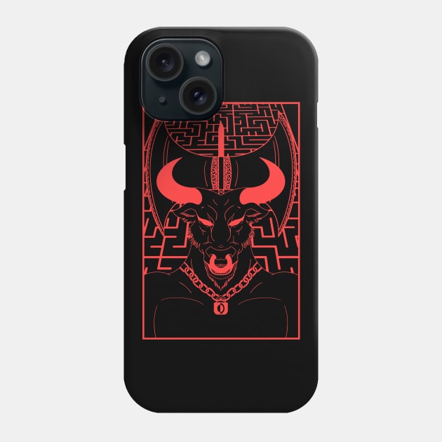 Minotaur Labyrinth Phone Case by Thrylos Store