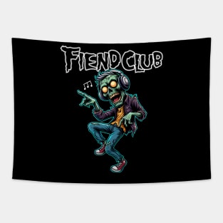 Fiend Club Dancing Zombie with Headphone Tapestry